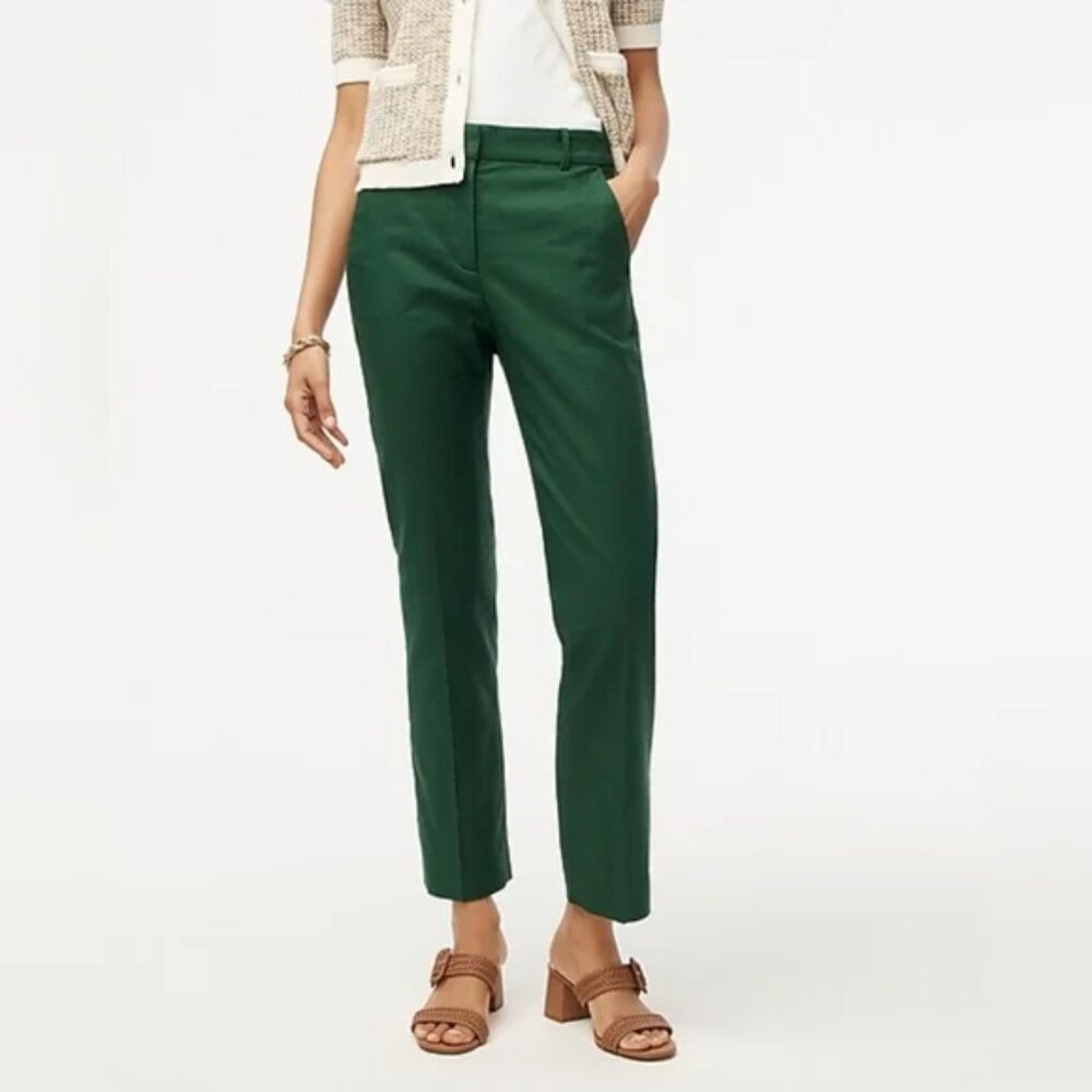 J. Crew Kallie Stretch Linen-Blend Straight-Leg Pant 2